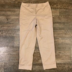 NWOT Talbots sateen tan pants